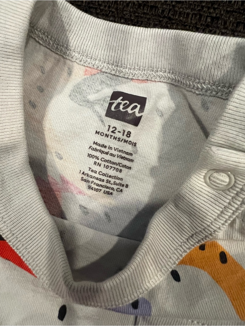 Tea Collection Romper’s Set of 3 Baby Boys Size 12-18 Months - Picture 10 of 10